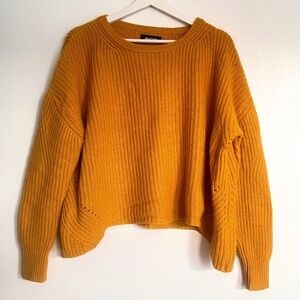 NADAAM Eterna 100% Mongolian Cashmere Sweater - Mustard L
